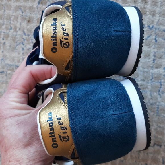 Onitsuka Tiger by Asics Navy and Gold Sneakers - Picture 8 of 10